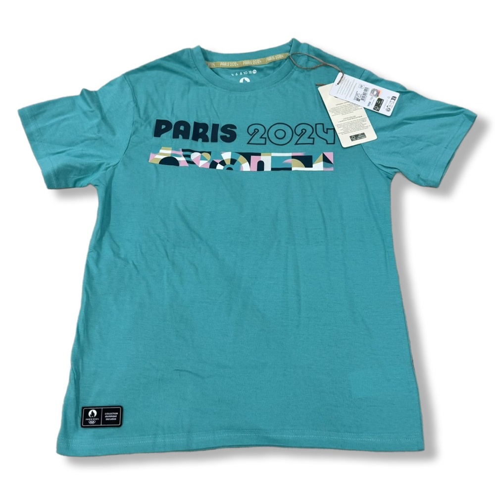 Paris Olympics 2024 Official T-Shirt Big Kids 14Y EU.  10-12 US